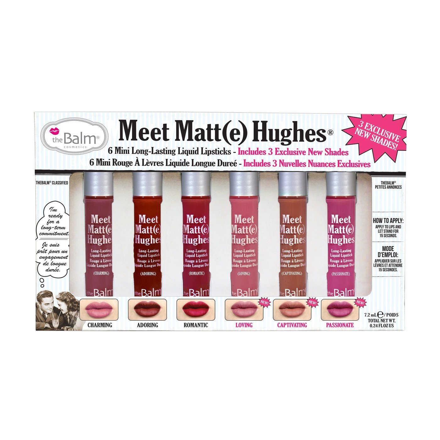 theBalm Meet Matt(e) Hughes 6 Mini-Liquid Lipsticks, Volume 3